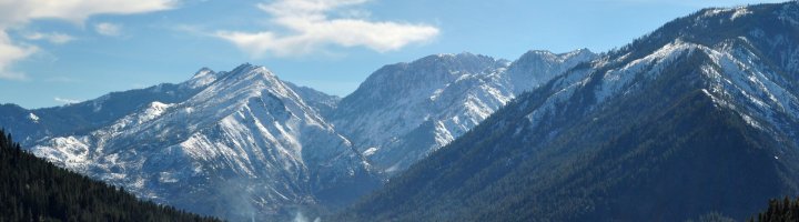 The Enchantments from North Road, photo taken by Geoff Richardson
